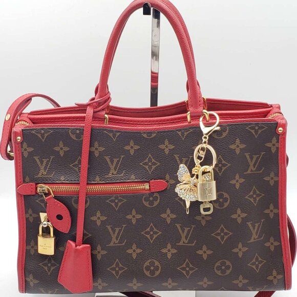 100% Auth Louis Vuitton Lock & Key with unbranded Bagcharm, Keycharm, Keychain - Picture 1 of 7